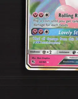 Wigglytuff GX 42/68 Hidden Fates Ultra Rare Holo Pokemon Card NM - Image 5