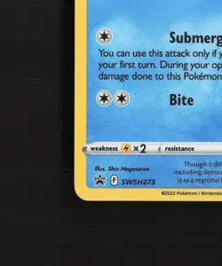 Hisuian Basculin SWSH273 SWIRL Black Star Promo Holo Pokemon Card NM - Image 5