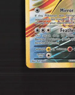 Pidgeot EX 104/108 Evolutions Full Art Ultra Rare Holo Pokemon Card LP - Image 5
