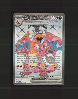 Charizard ex 215/197 Obsidian Flames Full Art Ultra Rare Holo Pokemon Card NM - Image 1