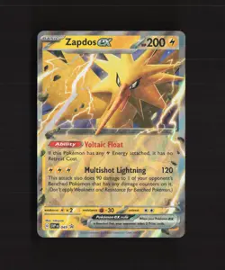 Zapdos ex SVP049 Black Star Promo Holo Pokemon Card - Image 2
