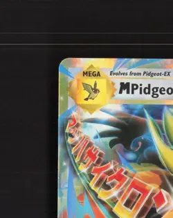 Mega M Pidgeot EX 65/108 Evolutions Ultra Rare Holo Pokemon Card LP - Image 3