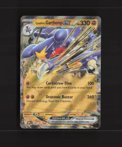 Cynthia's Garchomp ex 104/182 Destined Rivals Ultra Rare Holo Pokemon Card NM - Image 1
