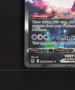 Hatterene VMAX GG47/GG70 Crown Zenith Full Art Ultra Rare Holo Pokemon Card NM - Image 5