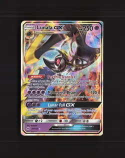 Lunala GX 66/149 Sun & Moon Ultra Rare Holo Pokemon Card LP - Image 1