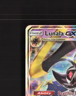 Lunala GX 66/149 Sun & Moon Ultra Rare Holo Pokemon Card LP - Image 3