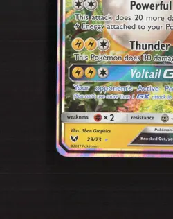 Raichu GX 29/73 Shining Legends Ultra Rare Holo Pokemon Card LP+ - Image 5