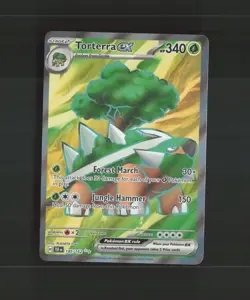 Torterra ex 185/162 Temporal Forces Full Art Ultra Rare Holo Pokemon Card NM - Image 1