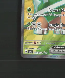 Torterra ex 185/162 Temporal Forces Full Art Ultra Rare Holo Pokemon Card NM - Image 5