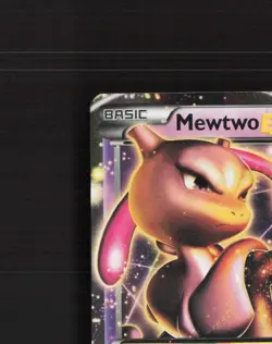 Mewtwo EX BW45 Black & White Black Star Promo Holo Pokemon Card LP - Image 3
