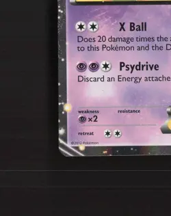 Mewtwo EX BW45 Black & White Black Star Promo Holo Pokemon Card LP - Image 5