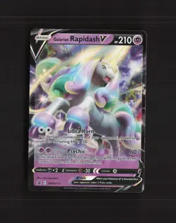 Galarian Rapidash V SWSH111 Sword & Shield Black Star Promo Holo Pokemon Card NM - Image 1