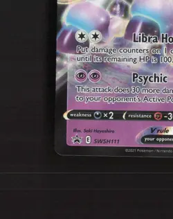 Galarian Rapidash V SWSH111 Sword & Shield Black Star Promo Holo Pokemon Card NM - Image 5