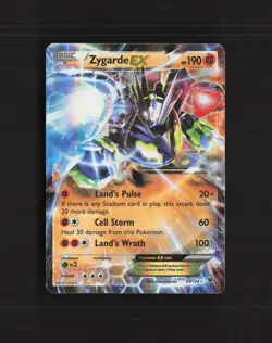 Zygarde EX 54/124 Fates Collide Ultra Rare Holo Pokemon Card LP - Image 1