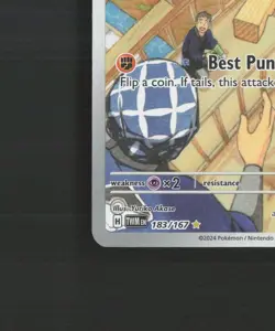 Timburr 183/167 Twilight Masquerade Full Art Ultra Rare Holo Pokemon Card NM - Image 5