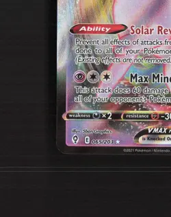 Espeon VMAX 065/203 Evolving Skies Ultra Rare Holo Pokemon Card LP - Image 5