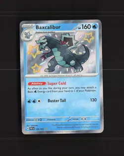 Baxcalibur 130/091 Paldean Fates Shiny Holo Rare Pokemon Card NM - Image 1