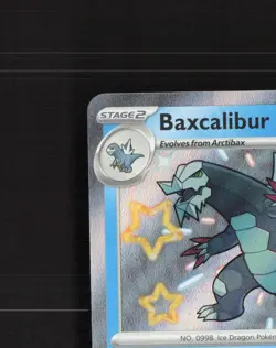 Baxcalibur 130/091 Paldean Fates Shiny Holo Rare Pokemon Card NM - Image 3