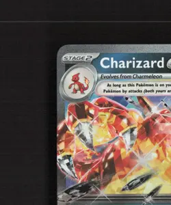 Charizard ex 054/091 Paldean Fates Ultra Rare Holo Pokemon Card NM - Image 3