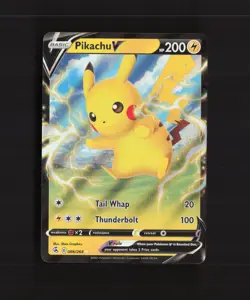 Pikachu V 086/264 Fusion Strike Ultra Rare Holo Pokemon Card NM - Image 1