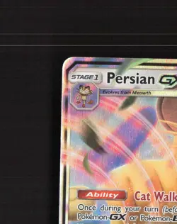 Persian GX 149/214 Unbroken Bonds Ultra Rare Holo Pokemon Card NM - Image 3