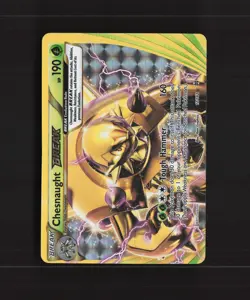 Chesnaught BREAK 12/162 Breakthrough Full Art Ultra Rare Holo Pokemon Card NM - Image 1