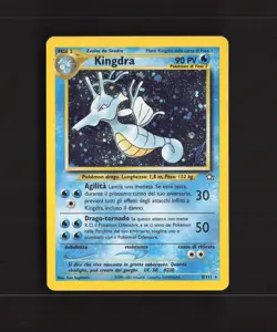 Kingdra 8/111 Italian Neo Genesis Holo Rare PARTIAL SWIRL Pokemon Card LP - Image 1
