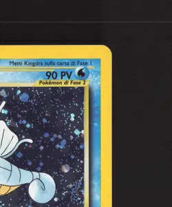 Kingdra 8/111 Italian Neo Genesis Holo Rare PARTIAL SWIRL Pokemon Card LP - Image 4