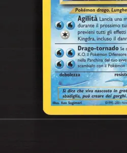 Kingdra 8/111 Italian Neo Genesis Holo Rare PARTIAL SWIRL Pokemon Card LP - Image 5