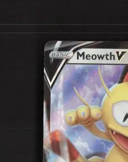 Meowth V SWSH004 Sword & Shield Black Star Promo Holo Pokemon Card NM - Image 3