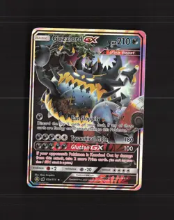 Guzzlord GX 63a/111 Crimson Invasion Ultra Rare Holo Pokemon Card DMG - Image 1