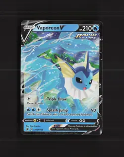 Vaporeon V SWSH150 Sword & Shield Black Star Promo Holo Pokemon Card NM - Image 1