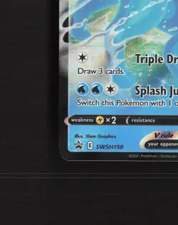 Vaporeon V SWSH150 Sword & Shield Black Star Promo Holo Pokemon Card NM - Image 5