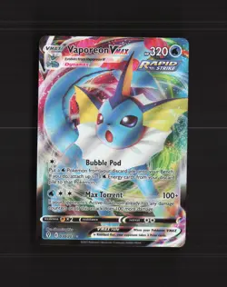 Vaporeon VMAX 030/203 Evolving Skies Ultra Rare Holo Pokemon Card LP+ - Image 1