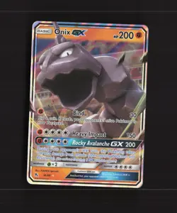 Onix GX 36/68 Hidden Fates Ultra Rare Holo Pokemon Card NM - Image 1