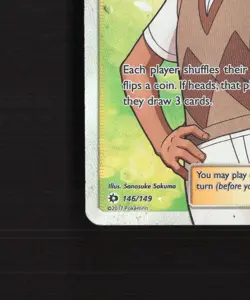 Ilima 146/149 Sun & Moon Full Art Ultra Rare Holo Pokemon Card DMG - Image 5