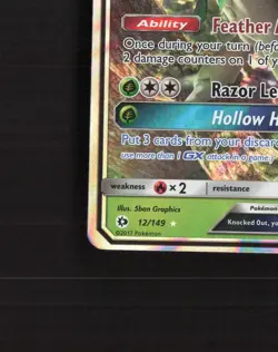 Decidueye GX 12/149 Sun & Moon Ultra Rare Holo Pokemon Card DMG - Image 5