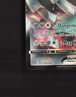 Copperajah VMAX 137/192 Rebel Clash Ultra Rare Holo Pokemon Card NM - Image 5