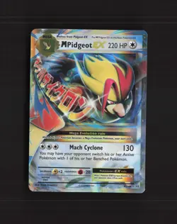 Mega M Pidgeot EX 65/108 Evolutions Ultra Rare Holo Pokemon Card NM - Image 1