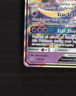 Jirachi GX 79/236 Unified Minds Ultra Rare Holo Pokemon Card NM - Image 5