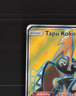 Tapu Koko GX 135/145 Guardians Rising Full Art Ultra Rare Holo Pokemon Card LP+ - Image 3