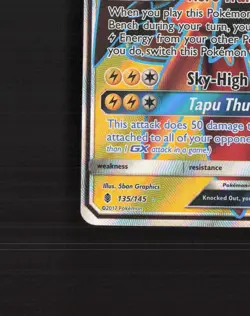 Tapu Koko GX 135/145 Guardians Rising Full Art Ultra Rare Holo Pokemon Card LP+ - Image 5