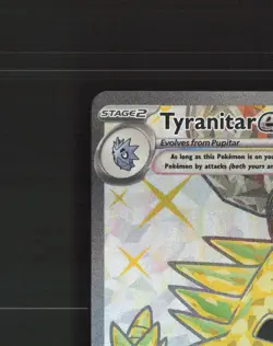 Tyranitar ex 211/197 Obsidian Flames Full Art Ultra Rare Holo Pokemon Card NM - Image 3