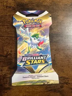 Pokemon Trading Card Game Sword & Shield Brilliant Stars Booster Pack NEW SEALED - Image 1
