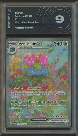 Pokemon Card Venusaur ex 198/165 151 ITA italiano AiGrading 9 no psa - Image 1