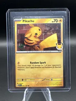 Pikachu (Pokemon Day 2026) 051/162 SWIRL Miscellaneous Cards Cosmo Holo - Image 1