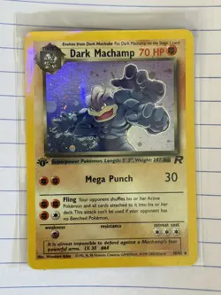 Dark Machamp 10/82 Team Rocket 1st Edition Holo Pokemon Card NEAR MINT!! - Image 2