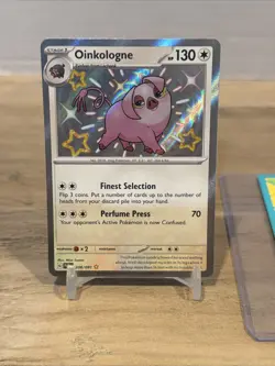 Pokemon Cards Oinkologne 208/091 Paldean Fates Shiny Rare LP - Image 3