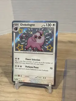 Pokemon Cards Oinkologne 208/091 Paldean Fates Shiny Rare LP - Image 5