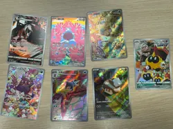 Pokemon 7 Card Chinese Bulk Pack Lot AR Cards & CHR (Morpeko Art Rare Included) - Image 1